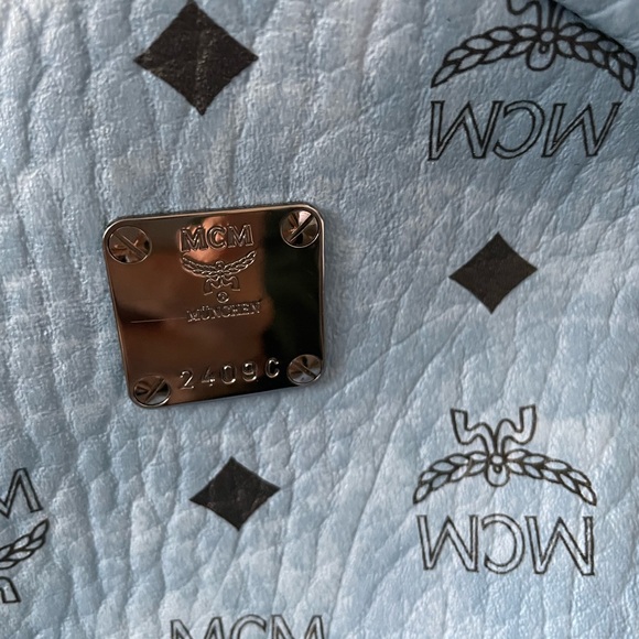 ***SOLD****CM Light Blue Monogram Backpack - Picture 2 of 8